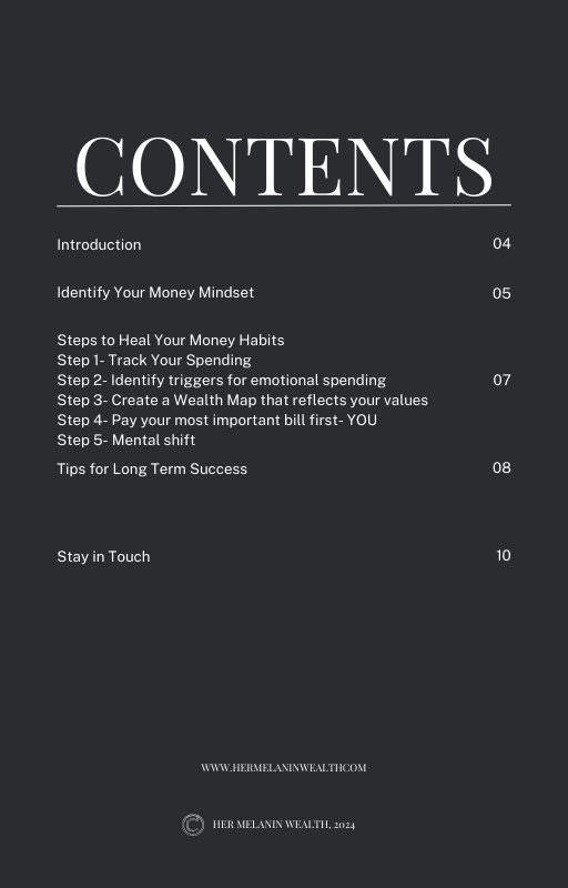 Heal Your Money Habits- Free E Book